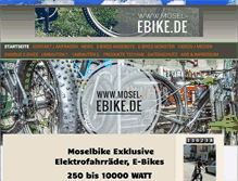 Tablet Screenshot of mosel-ebike.de
